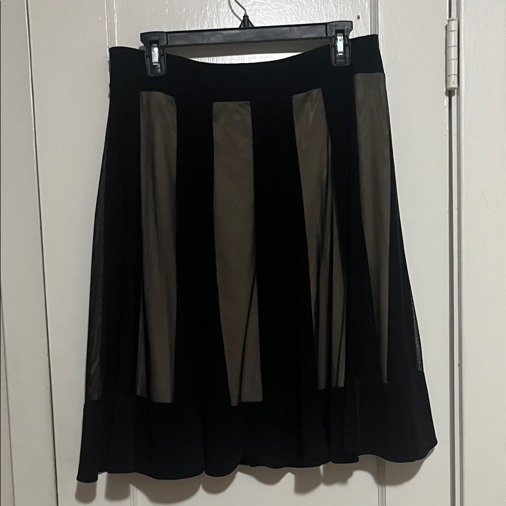 R&M Richards Black and Tan Full Swing Skirt